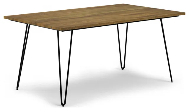 Hunter SOLID MANGO WOOD & Metal 66 in x 40 in Rectangle Dining Table