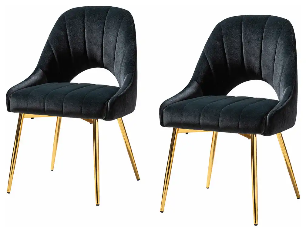 Ignaz Dining Chair Set of 2, Black