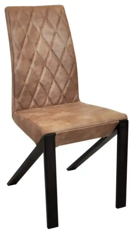 ILONA Leather Chair, set of 2 , Beige