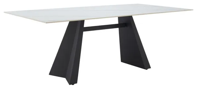 Inky Dining Table, White