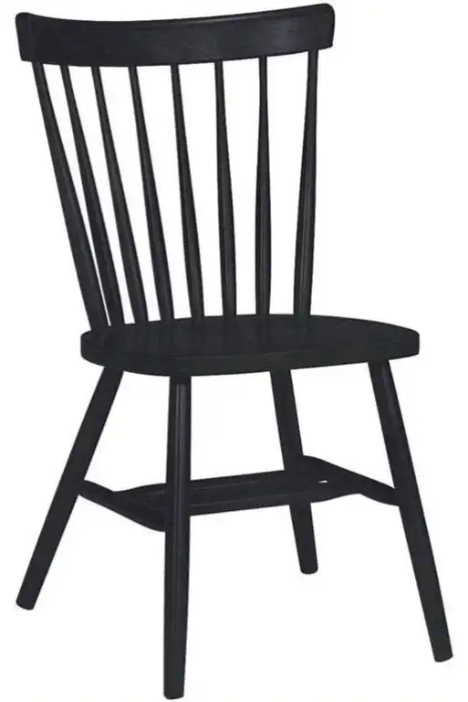 International Concepts Copenhagen Solid Wood Dining Chair in Black