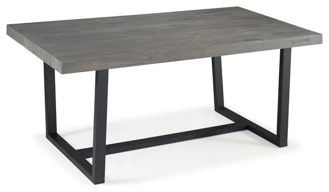 James Allan WEIF70676 Aurora 72"L Wood Rustic Dining Table - Gray