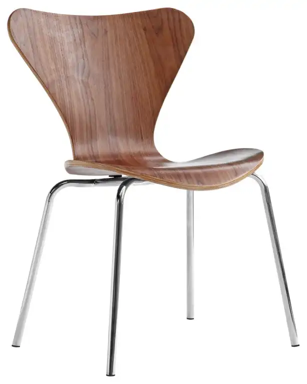 Jays Stackable Dining Chair, Walnut