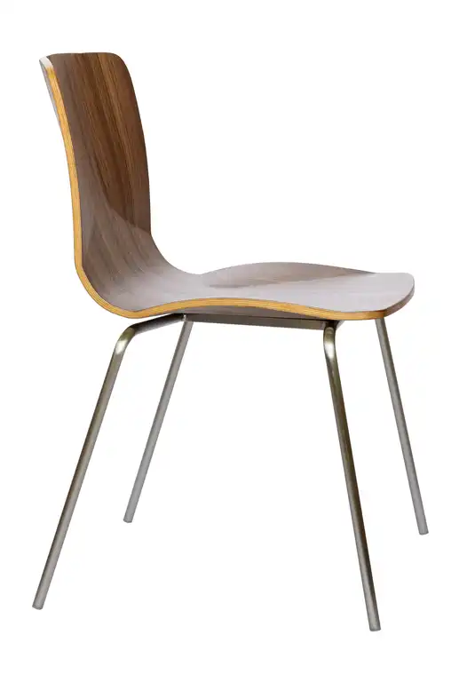 JC Stacking Chair, Walnut