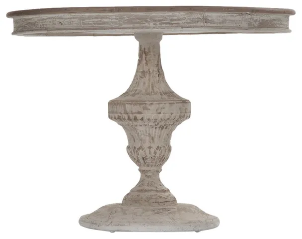 Jesse Table, Natural Top, Distressed Base