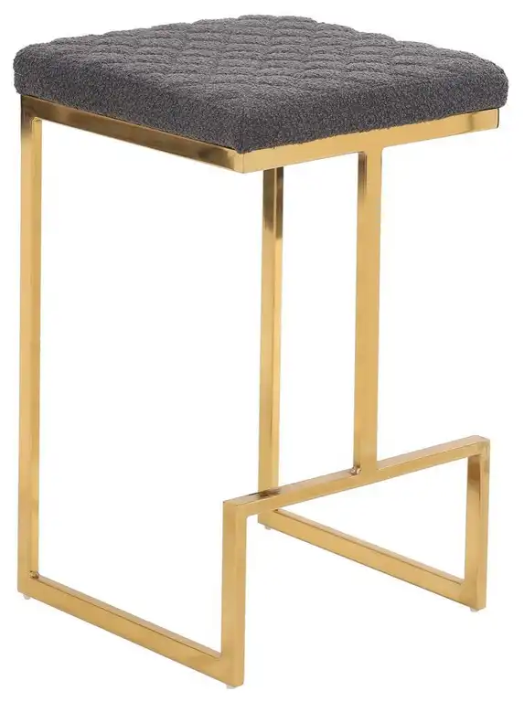 Joel Mid Century Modern Luxury Upholstered Stool