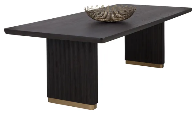 Kalla Dining Table, Rectangular, Charcoal, 96"