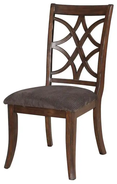 Keenan Side Chair (Set-2), Dark Walnut & Brown MFB