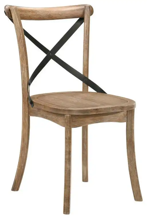 Kendric Side Chair, Set of 2, Rustic Oak