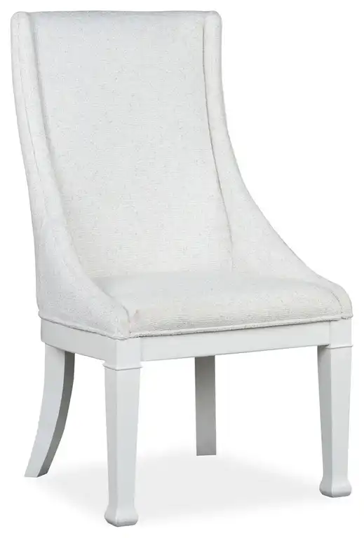 Kingston Whisper White/Cerused Nutmeg Upholstered Host Chair, Set of 2