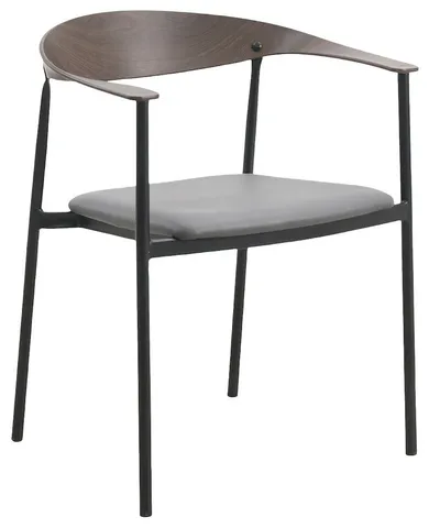 Kora Collection Modern Dining Chair in Charcoal