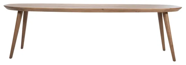 Lacquered Oak Dining Table, Eleonora Elijah, Brown