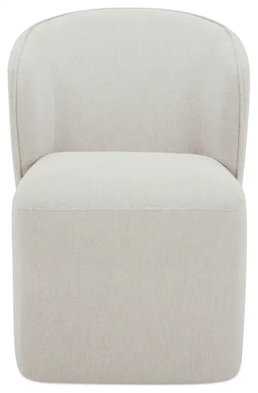 Larson Heather Grey Rolling Dining Chair