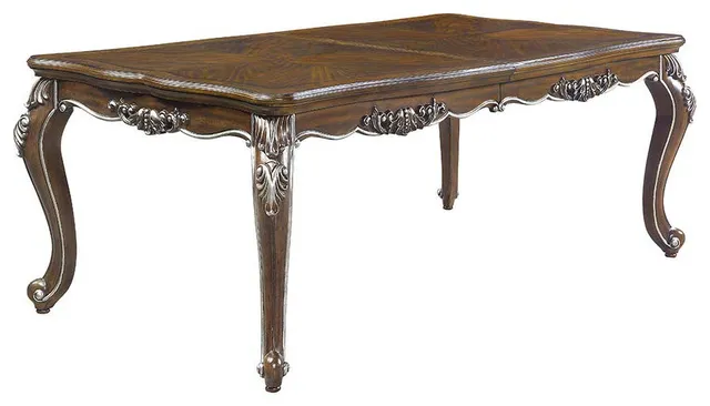 Latisha Dining Table, Antique Oak Finish