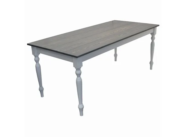 Lewis Farmhouse Table with Turned Legs, 72