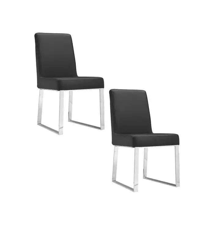 Liana Dining Chairs, Set of 2, Black
