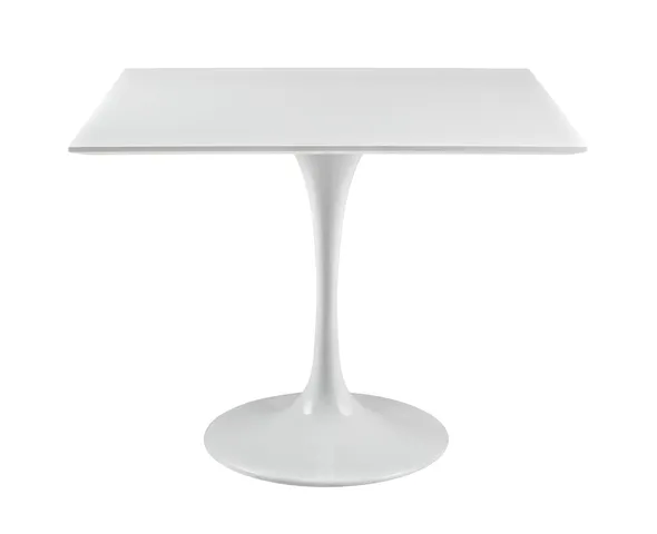 Lippa 36" Square Wood Top Dining Table, White