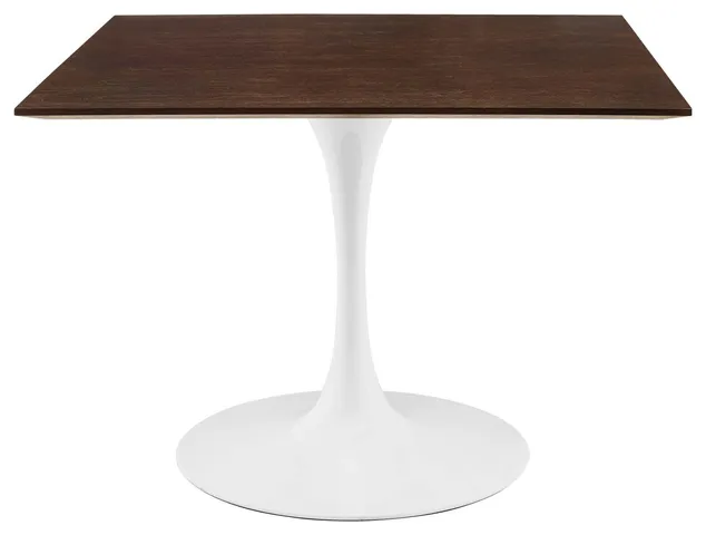 Lippa 40" Square Dining Table White Cherry Walnut