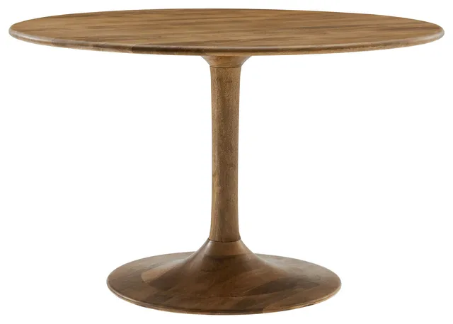 Lippa 48" Round Solid Wood Dining Table, Natural