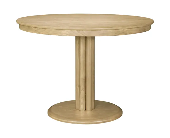 Livabliss x Becki Owens Traditional Dining Table, Tan, 30"H 42"W 42"D