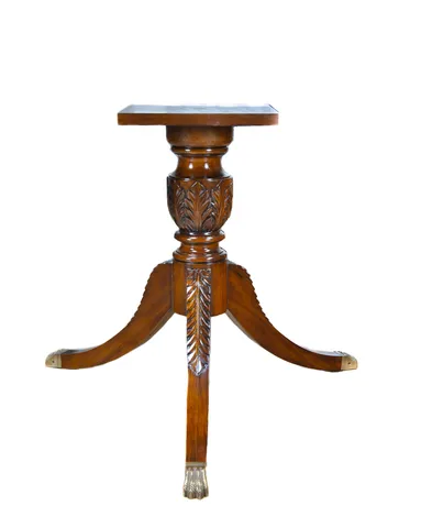 Mahogany Dining Pedestal and Mahogany Table Base Set
