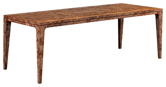 Mappa 83" Large Dining Table, Dark Burl