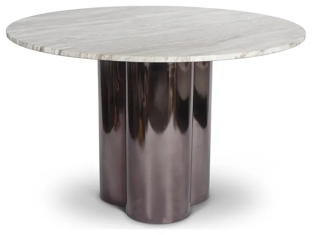 Marbelle Martie Toronto Sand Marble Finish Dining Table