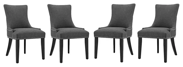 Marquis Dining Chair Fabric Set of 4 EEI-3497-GRY