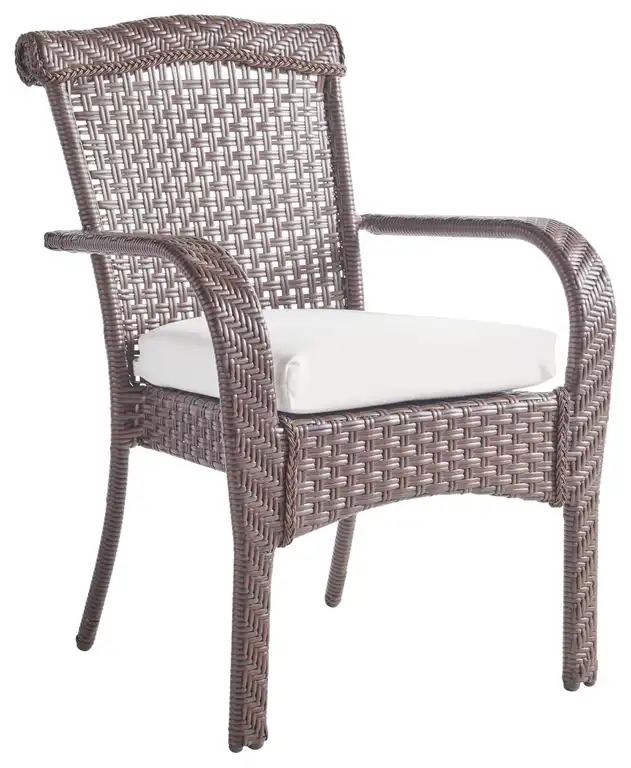 Martinique Dining Arm Chair in Husk Texture Birch