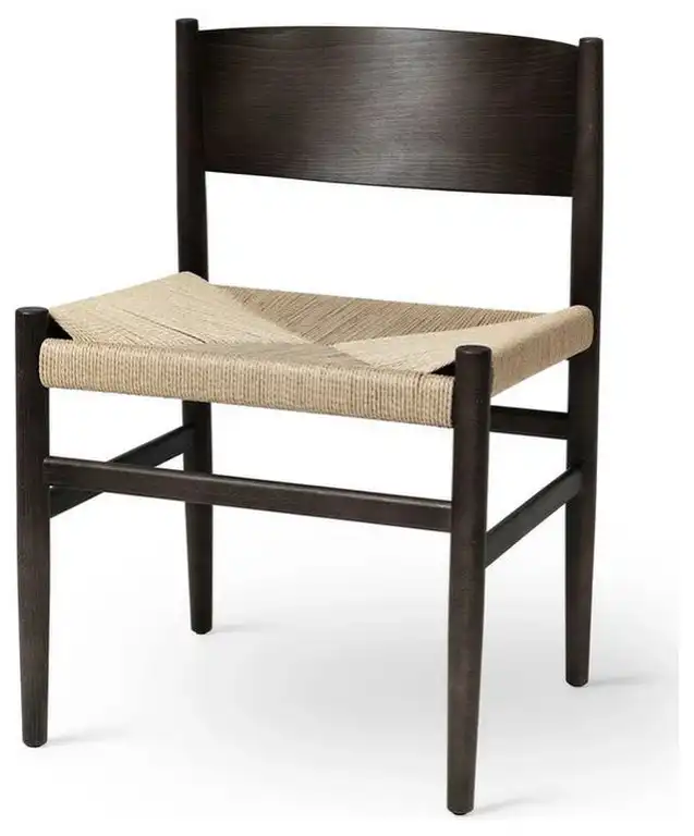 Mater Nestor Danish Modern Dark Brown Side Chair