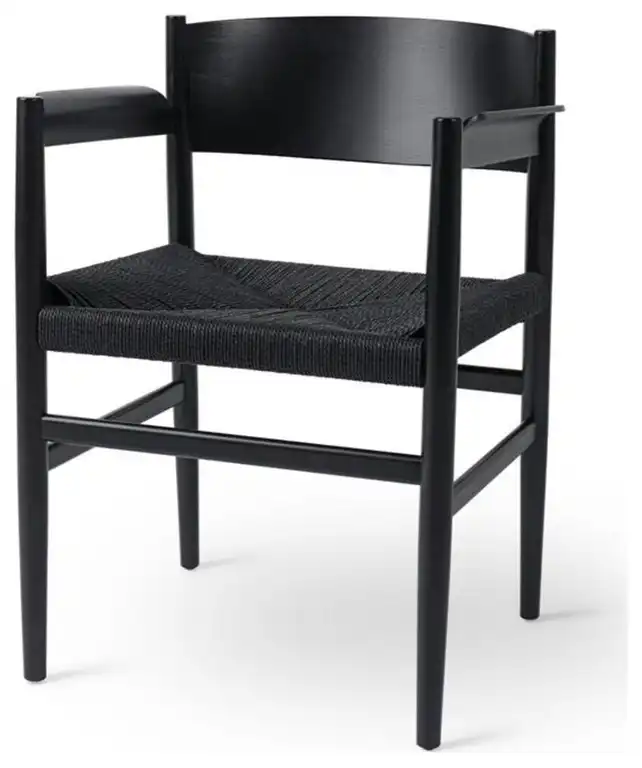 Mater Nestor With Armrest, Natural Paper Cord Seat