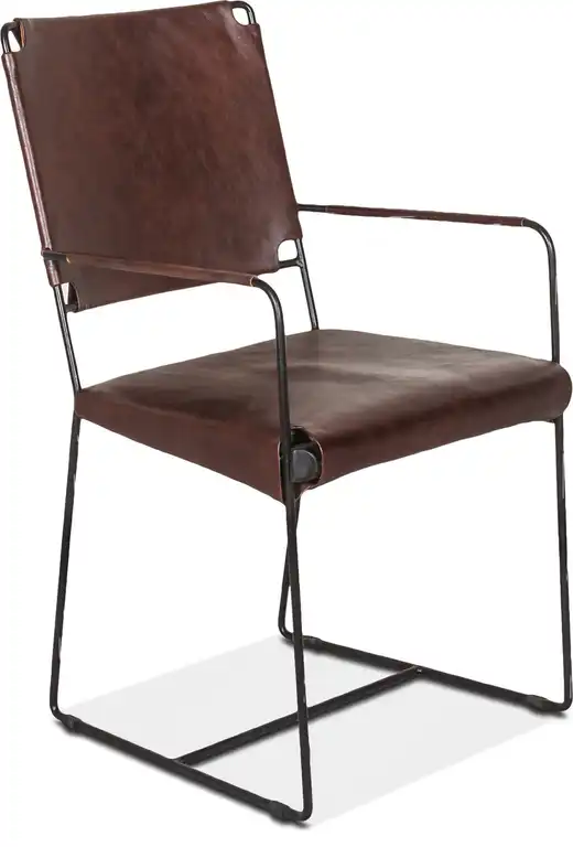 Melbourne Dining Armchair Dark Brown