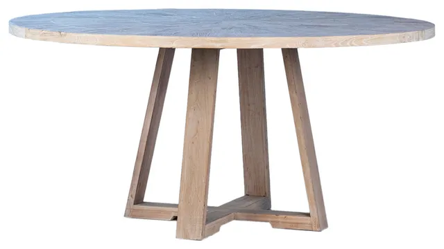 Merrick Wood Round Dining Table
