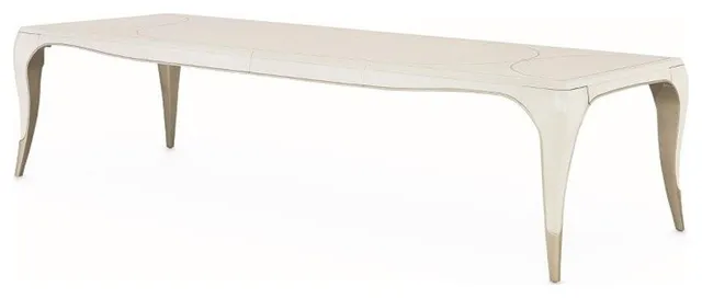 Michael Amini London Place Rectangular Dining Table - Creamy Pearl