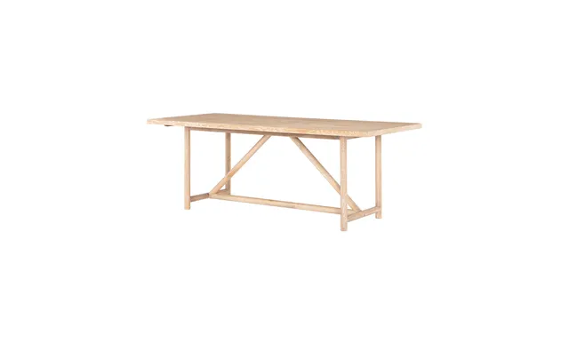 Mika Dining Table, Whitewashed Oak Veneer