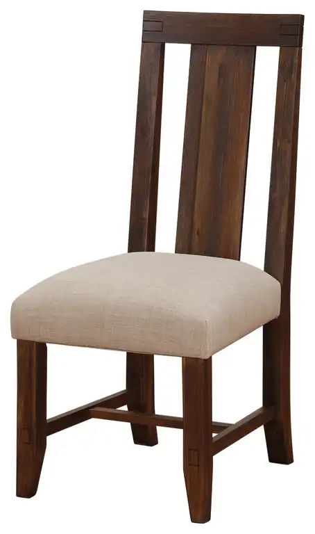Millstone Modern Wood Set of 2 Chair in Acacia Rustic Brown