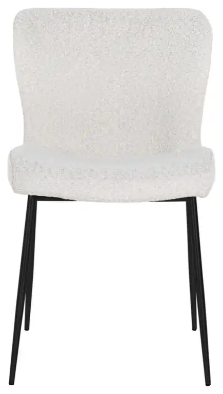 Minimalist White Boucl√© Chair | OROA Darby