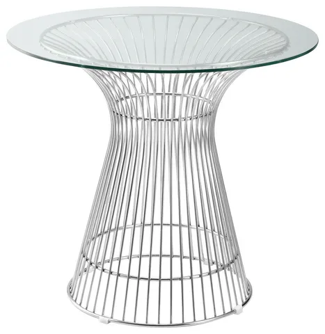 Modern Classics Libo Dining Table 48", Clear