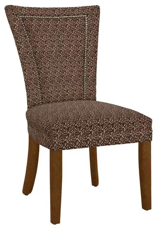 Modern Hekman Woodmark Jeanette Dining Chair With Dark Nickel Nailhead Trim