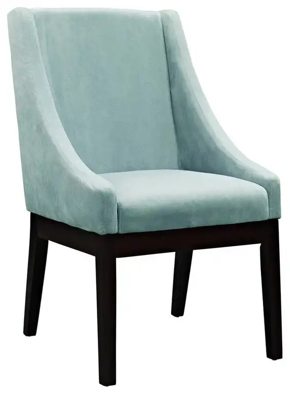 Modern Light Blue Tide Dining Upholstered Side Chair