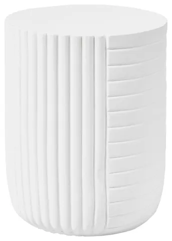 Modern Side End Table Trove Series In White