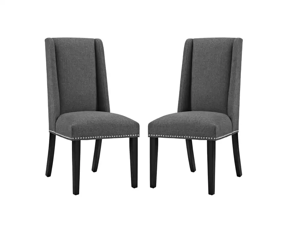 Modern Urban Living Dining Side Chair, Set of 2, Gray
