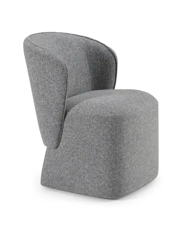 Modrest Souza Modern Grey Fabric Dining Chair