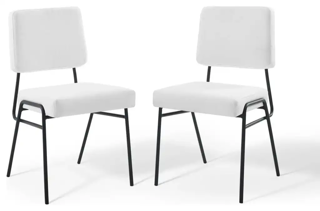Modway Craft Dining side chair Upholstered Fabric Set of 2