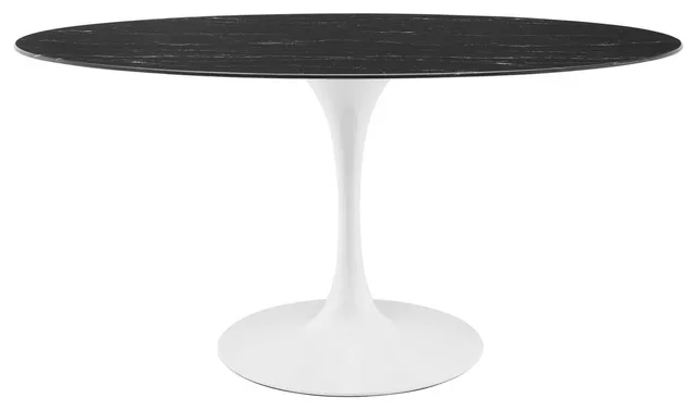 Modway Lippa 60" Artificial Marble Dining Table