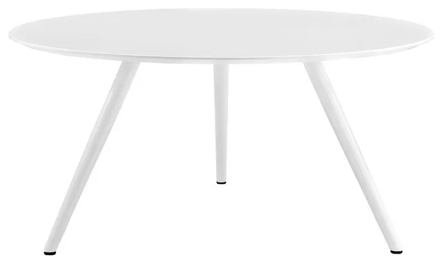 Modway Lippa 60" Round Wood Top Dining Table/Tripod Base, White -EEI-2525-WHI
