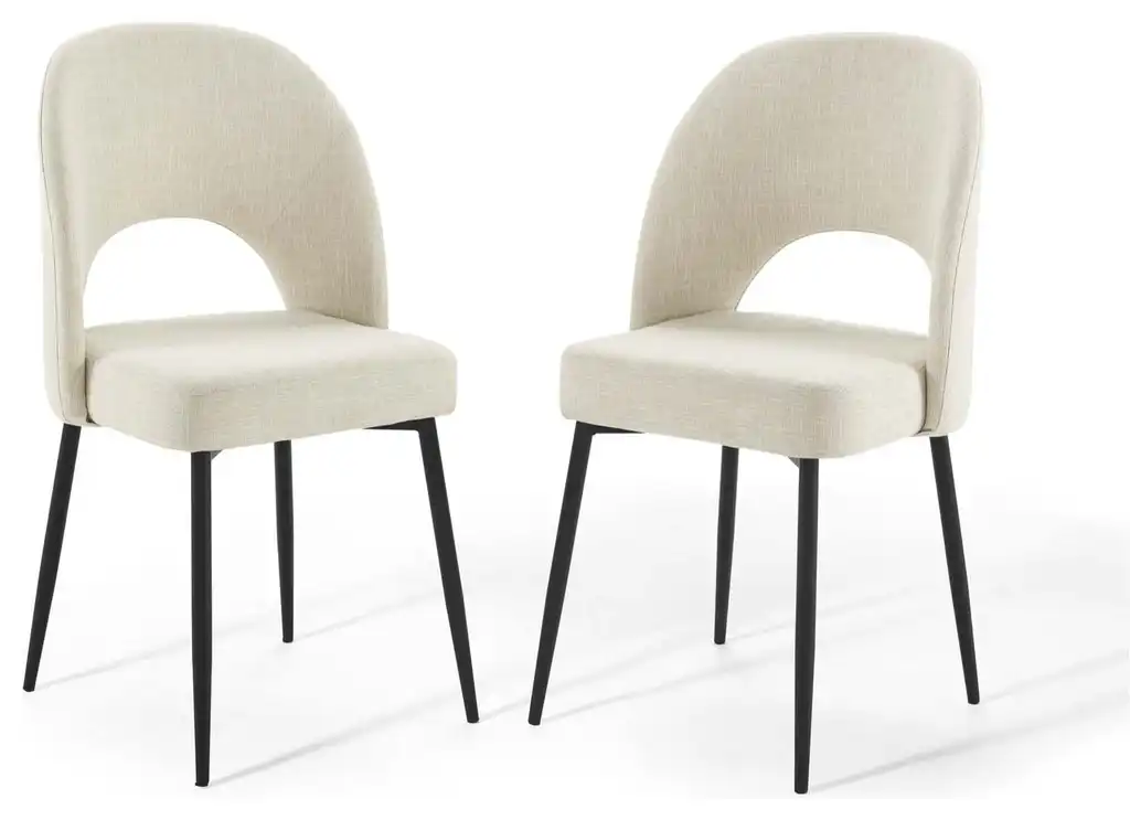 Modway Rouse Dining side chair Upholstered Fabric Set of 2