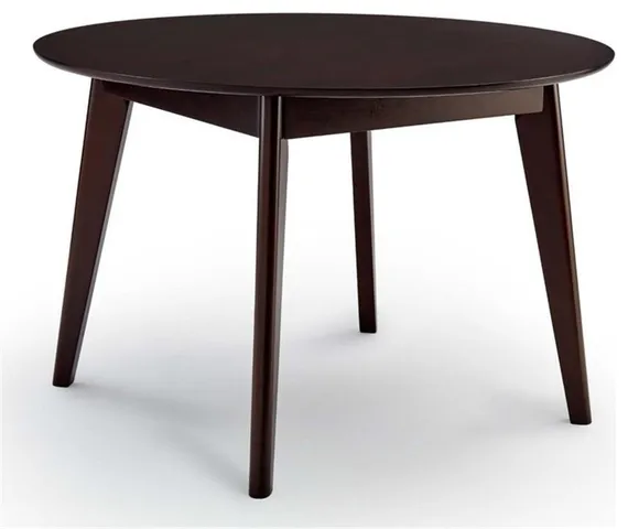 Modway Vision 45" Round Modern Wood Dining Table in Cappuccino Finish
