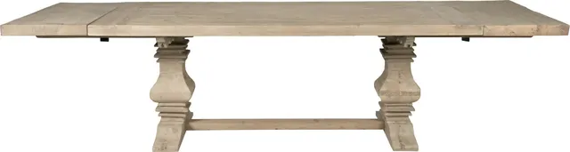Monastery Dining Table, Smoke Gray Pine