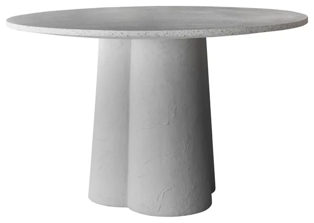 Mono White Terrazzo Top Dining Table